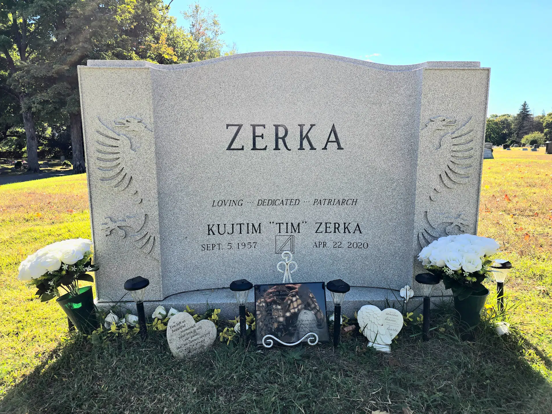 Granite Flat Headstone / Marker hand-carved by Flat Marker Prices in NJ — image 4