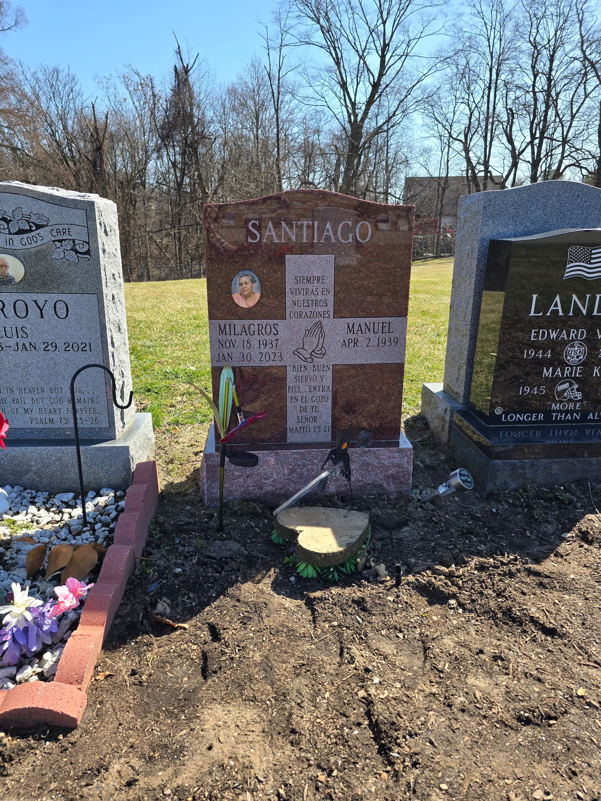 Granite Flat Headstone / Marker hand-carved by Flat Marker Prices in NJ — image 3