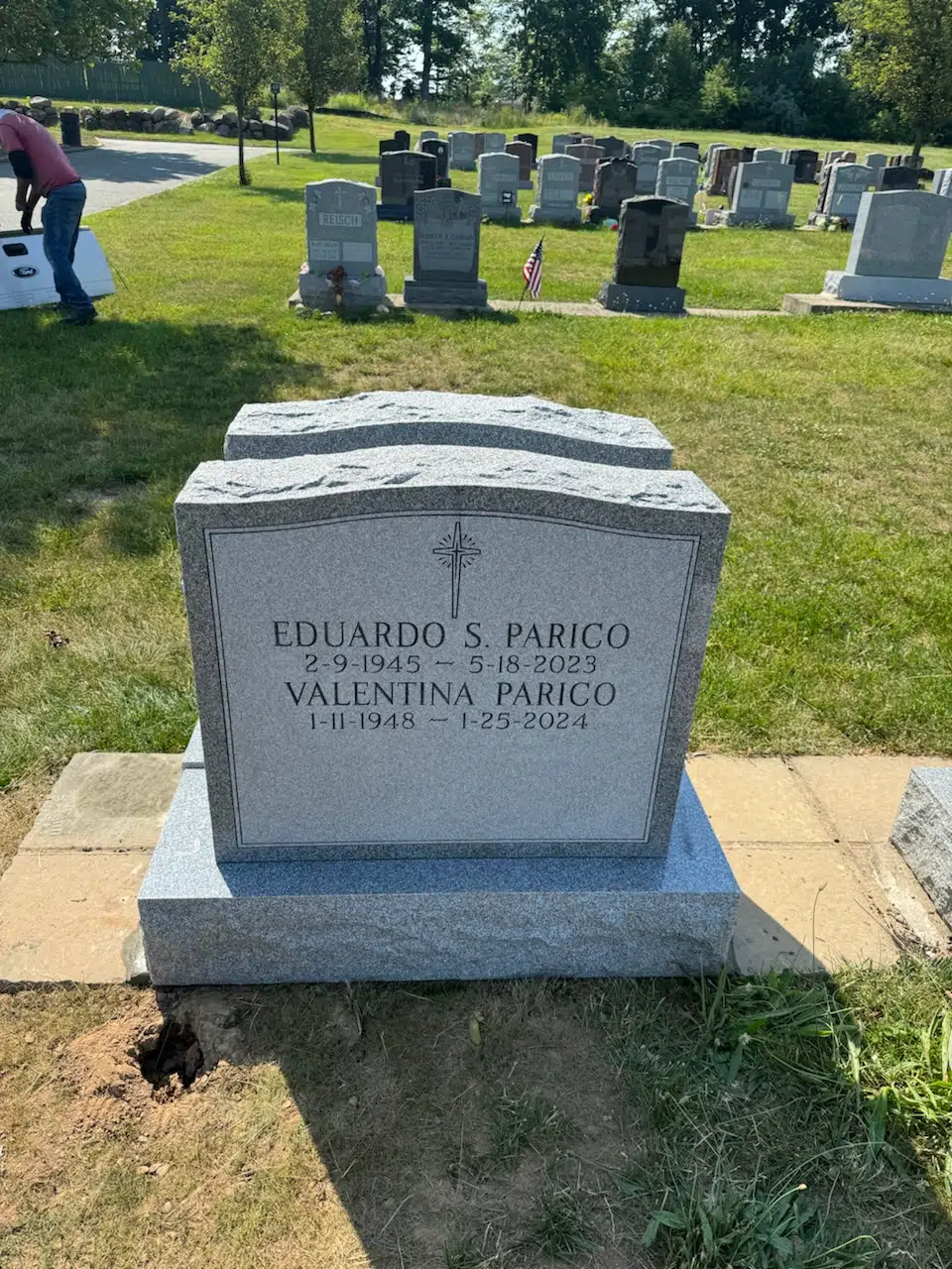 Granite Flat Headstone / Marker hand-carved by Flat Marker Prices in NJ — image 3
